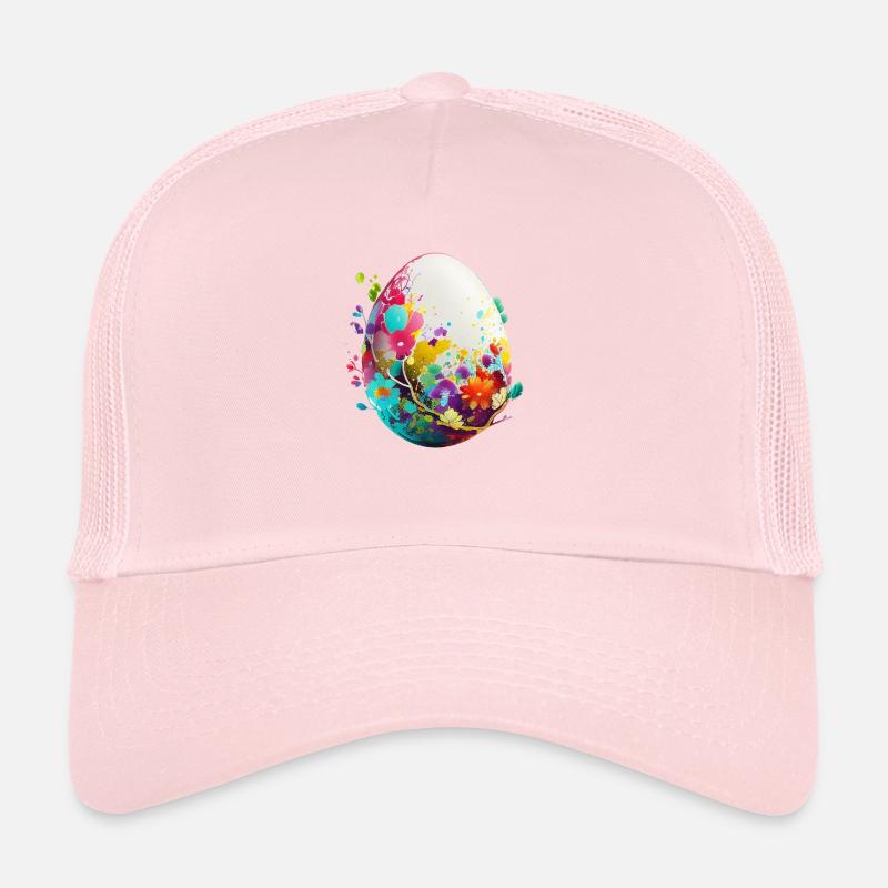 Colorful Easter egg and spring decoration Trucker Cap