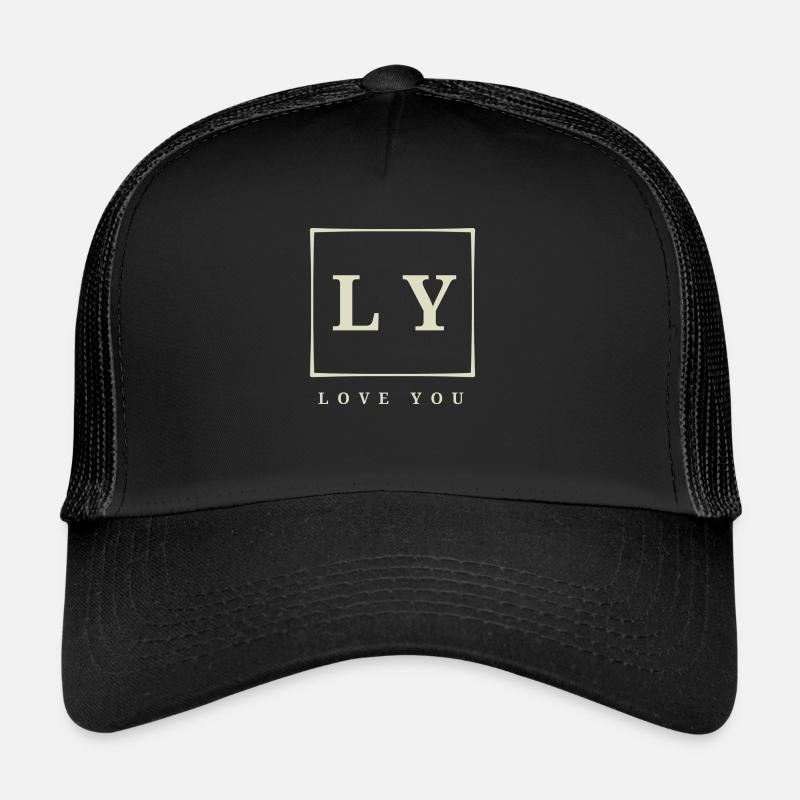 Liebe - Trucker Cap - Schwarz/Schwarz