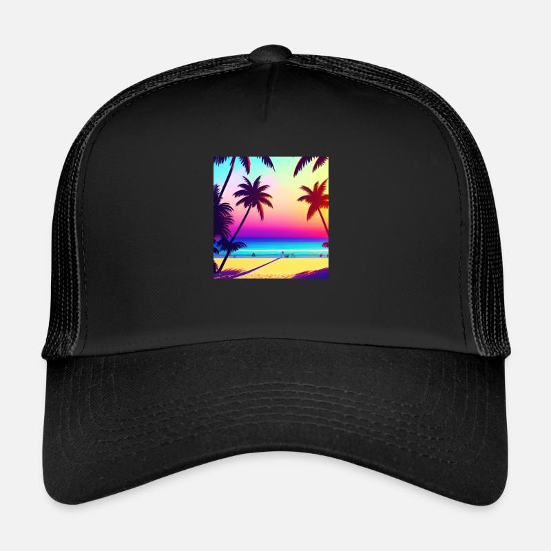 Retro Strand 80er Jahre Trucker Cap