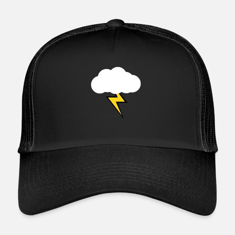 Wolke mit gelben Blitz/ Blitz Design Trucker Cap