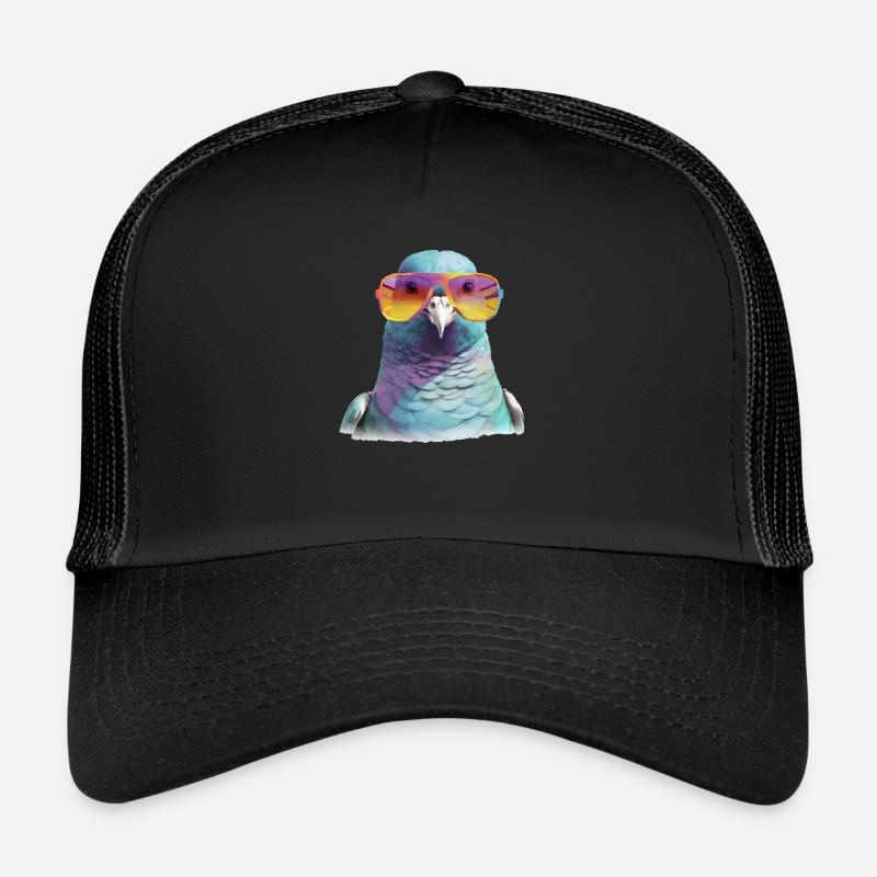 László die Taube - Trucker Cap - Schwarz/Schwarz
