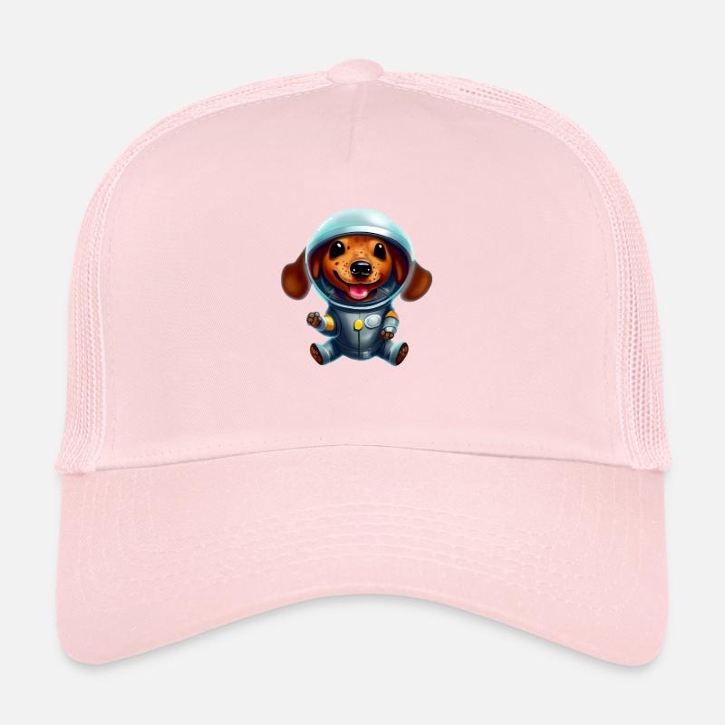 Astronaut Dackel Trucker Cap