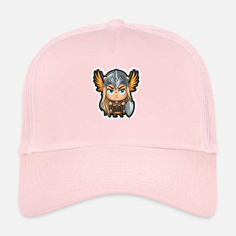 Ingrid, the Protector: Cartoon Valkyrie Ingrid Trucker Cap
