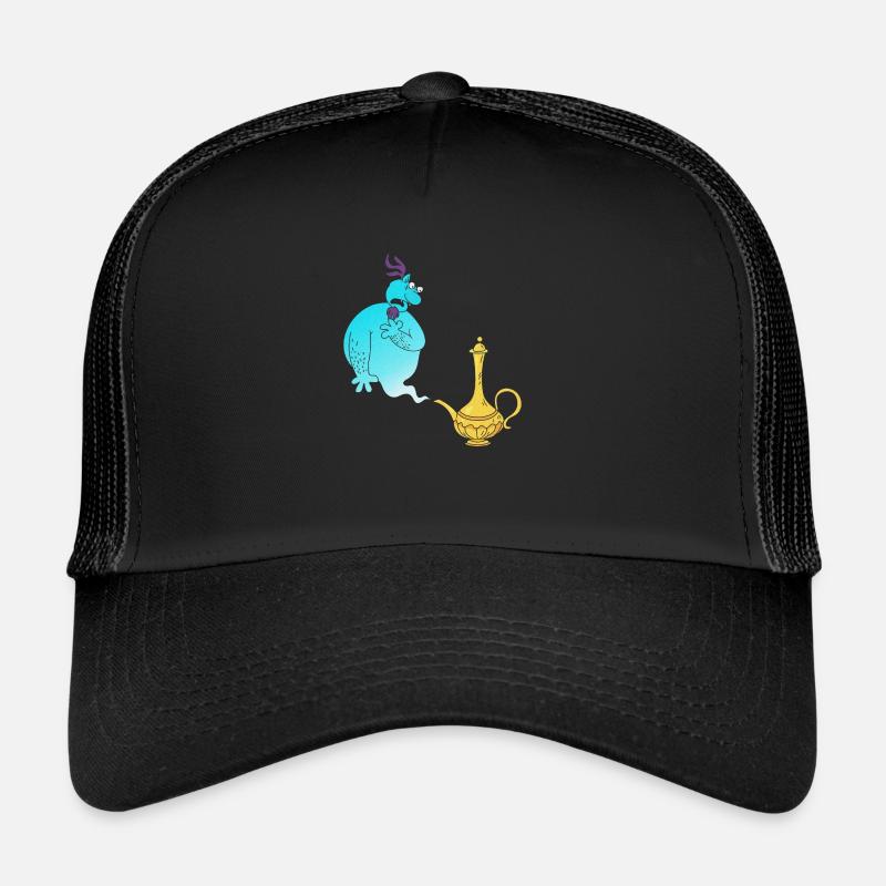 Gini Magic Lamp Génie - Casquette trucker  - noir/noir