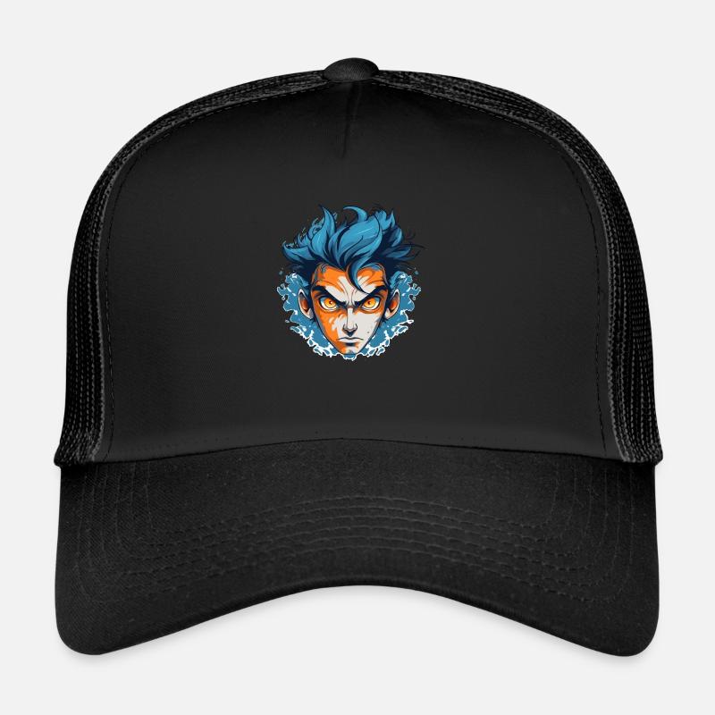 Sapphire Fury: Unleash Your Inner Power Trucker Cap