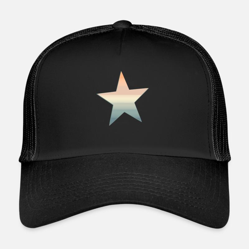 Farbiger Stern Trucker Cap