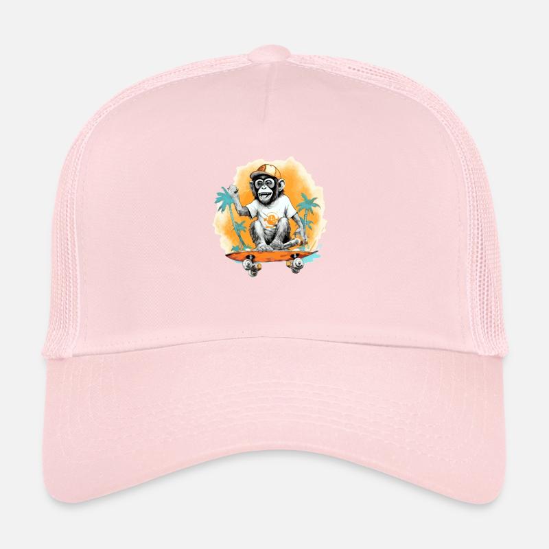 Kiki the skater monkey Trucker Cap
