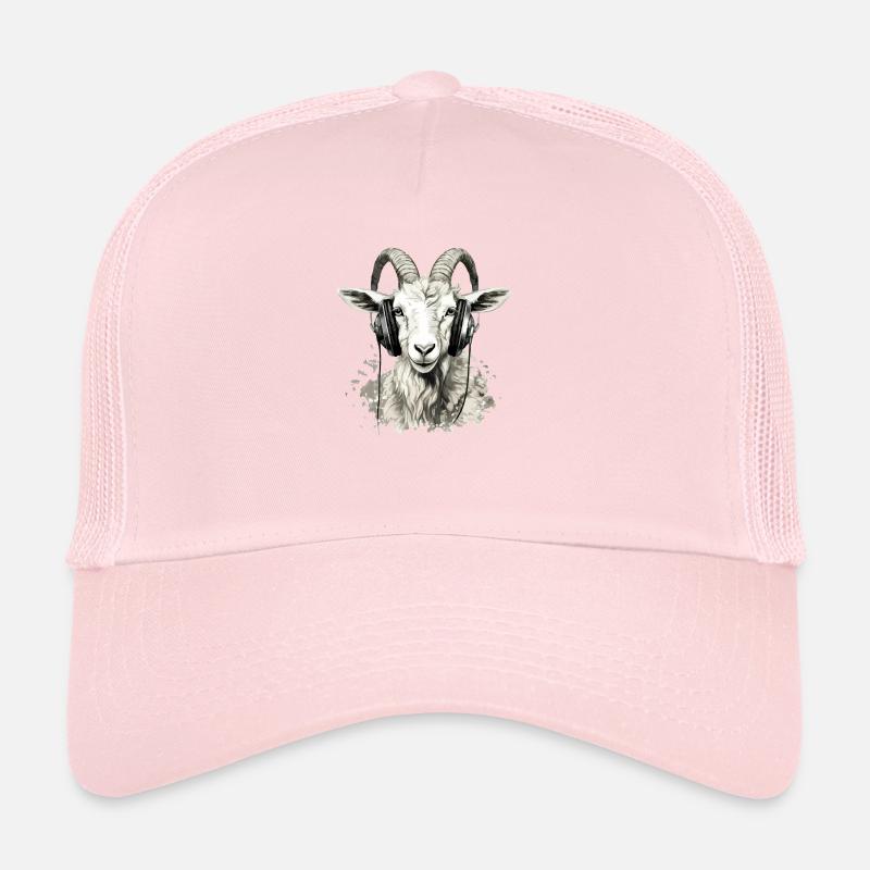 Minou la chèvre audiophile Casquette trucker 