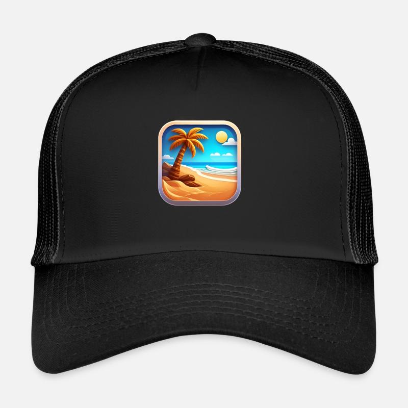 Summer Icon - Trucker Cap - black/black