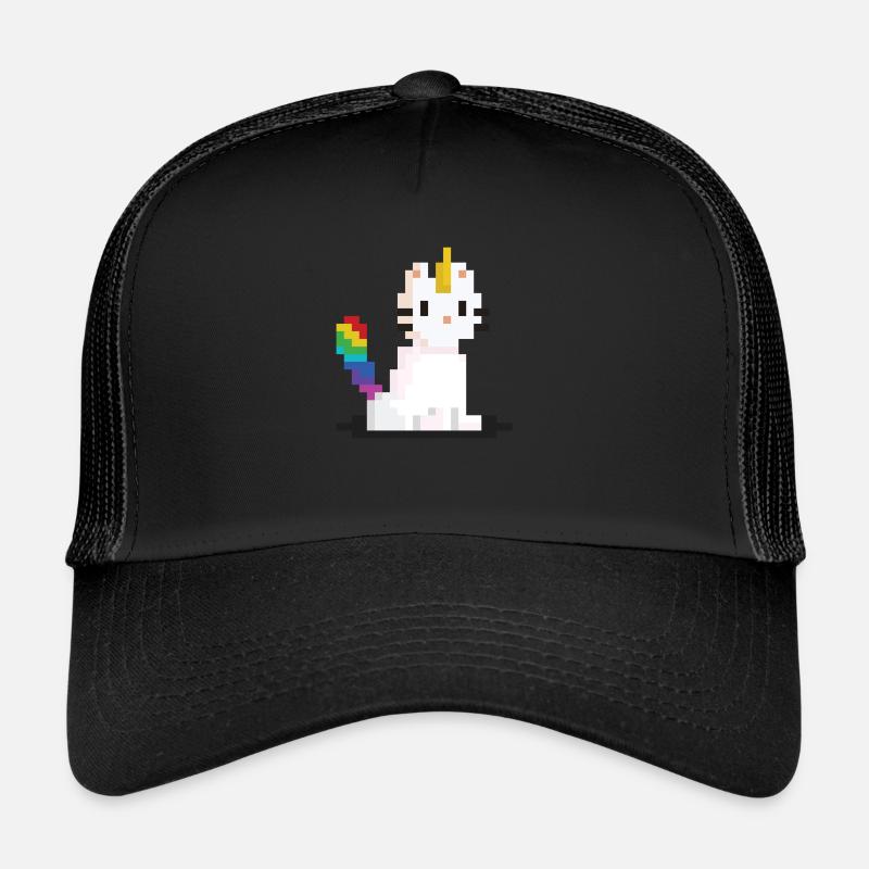 Pixel Einhorn Katze Trucker Cap