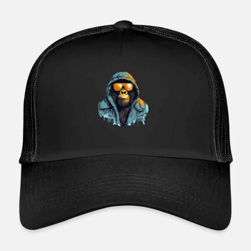 Gorille de montagne de style urbain | Amateurs de gorilles Casquette trucker 
