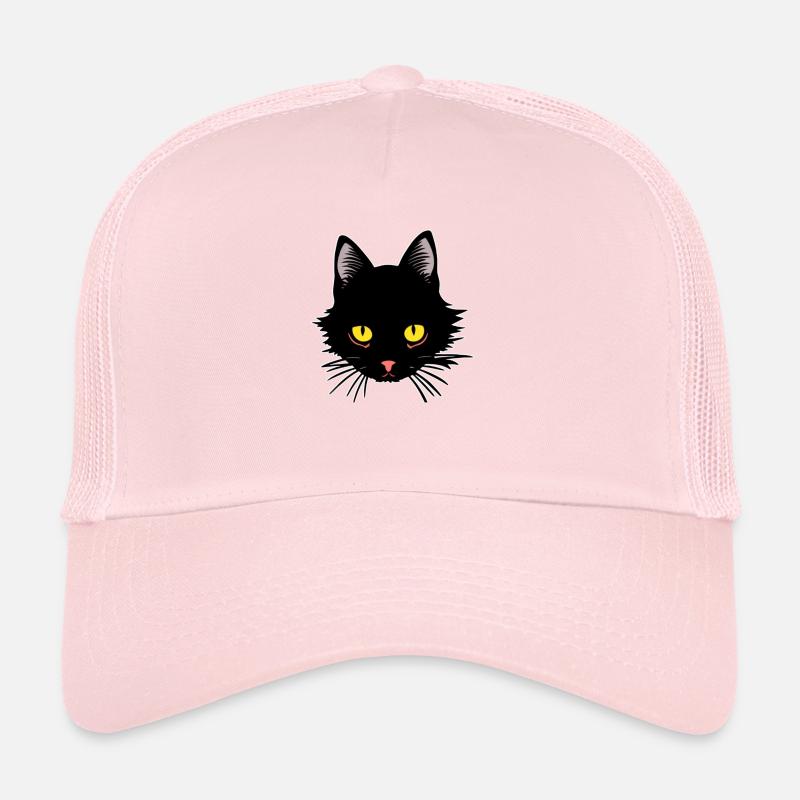 Chat noir qui n'a pas le temps de dormir Casquette trucker 