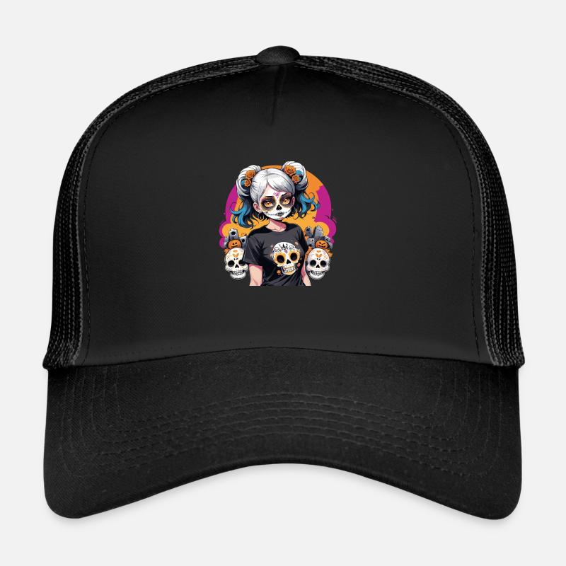Zuckerschädel-Mädchen Trucker Cap
