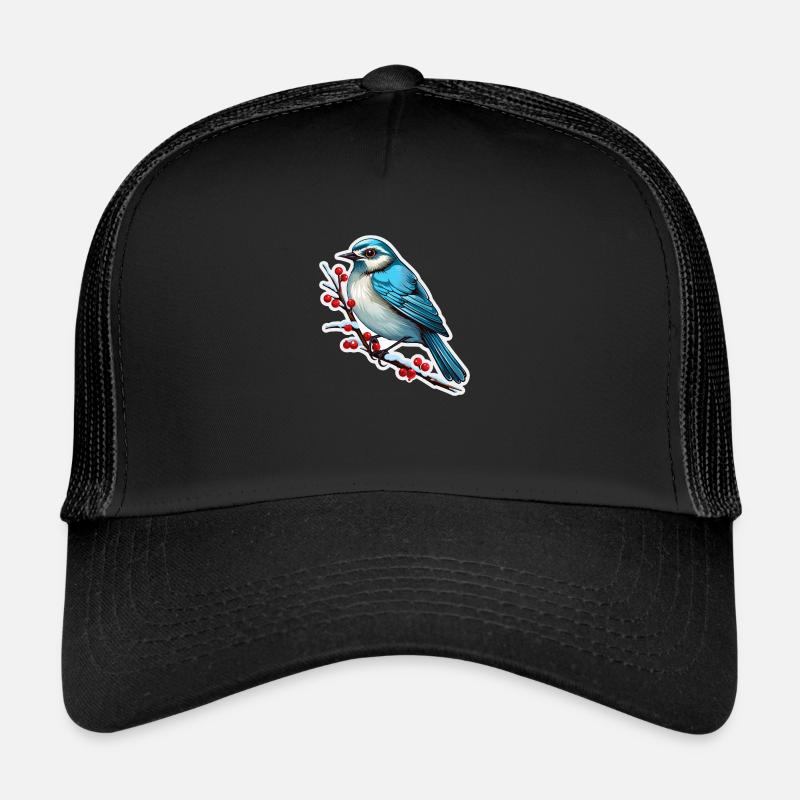 Vogel im Winter Trucker Cap