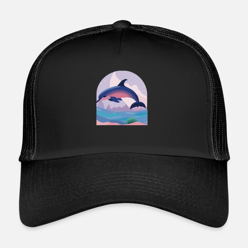 Skipping Dolphin (Dreamy Animals Collection) Trucker Cap