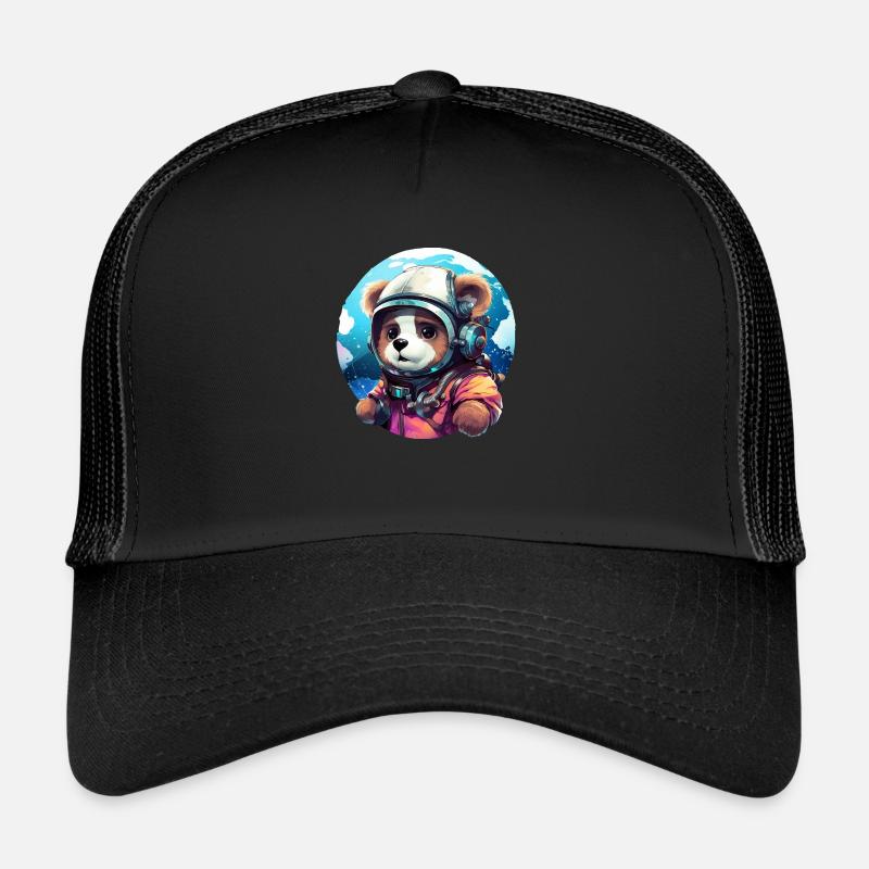 Ours mignon dans le style astronaute. Tenue d’ours Casquette trucker 