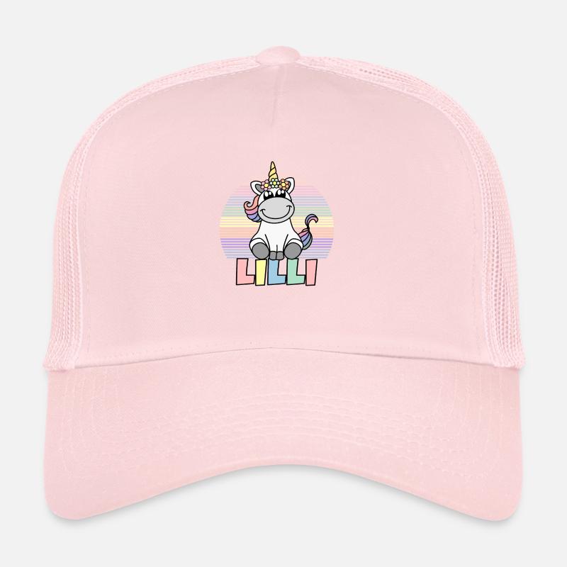 Lilli Unicorn Name Trucker Cap