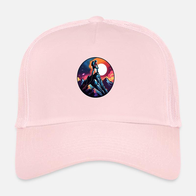 Climbing - Moon - Space Trucker Cap