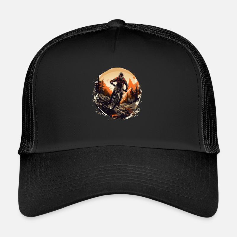 Conception de vélos de montagne pour les vélos électriques et les vététistes Casquette trucker 