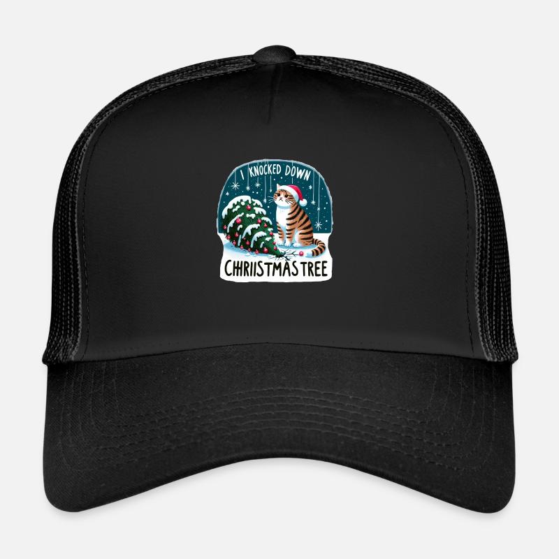 Ich habe den Weihnachtsbaum umgeworfen Trucker Cap