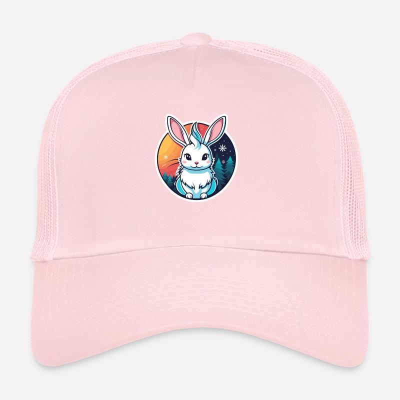 Illustration de Noël lapin Casquette trucker 