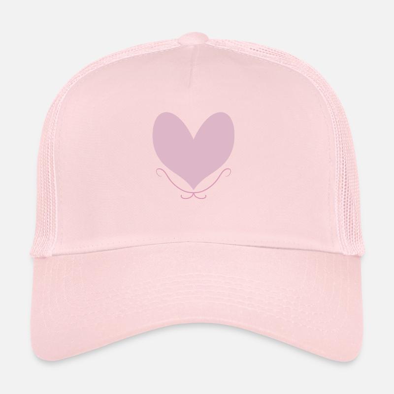COEUR Rose Casquette trucker 