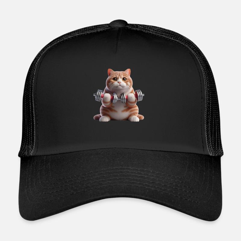 Sport Motif - Chat avec poids Casquette trucker 