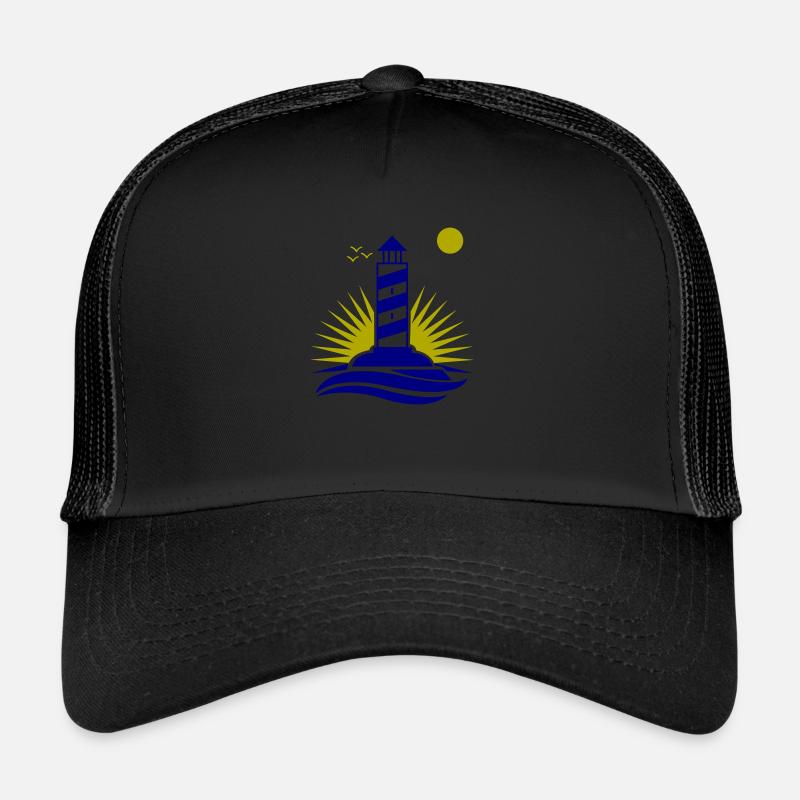Phare - Casquette trucker  - noir/noir
