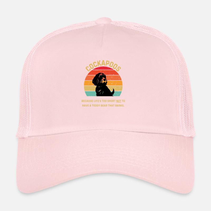 Cockapoo Retro Sunset Trucker Cap