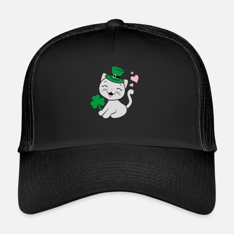Festive design with cute kitten Trucker Cap