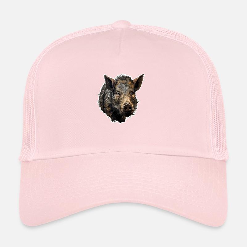 Tête de sanglier Casquette trucker 