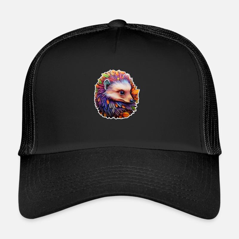 Hedgehog psychedelic Trucker Cap