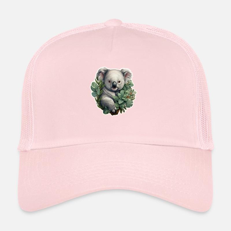 Koala à l’eucalyptus Casquette trucker 