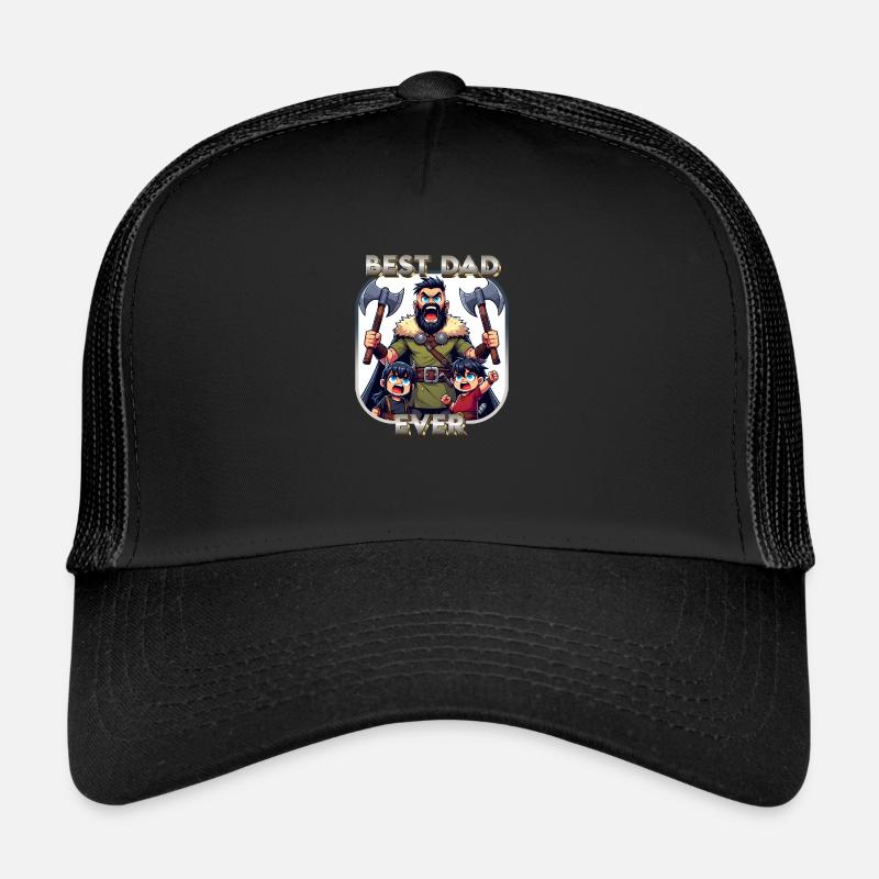 Best Dad Ever - Trucker Cap - Schwarz/Schwarz
