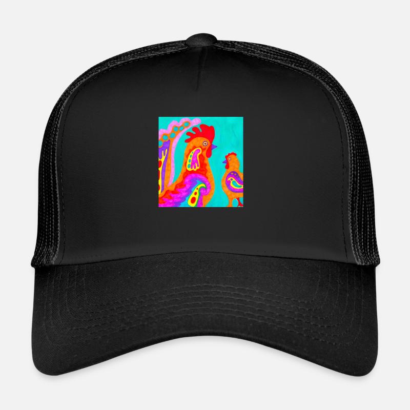 Hahn - Trucker Cap - Schwarz/Schwarz