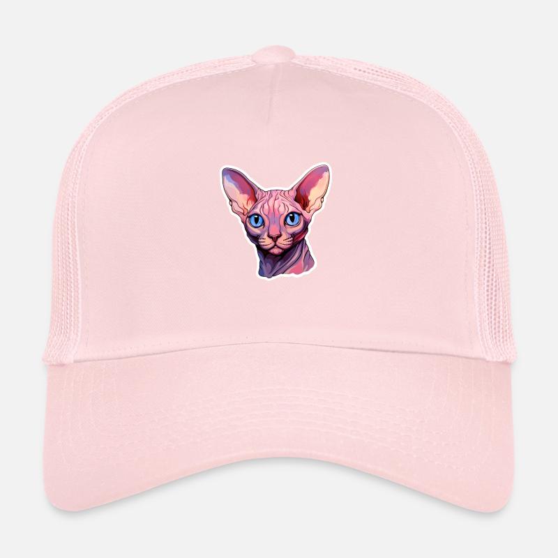Sphynx Cat Head Trucker Cap