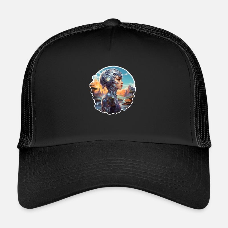 Science Fiction Fantasy - Trucker Cap - Schwarz/Schwarz