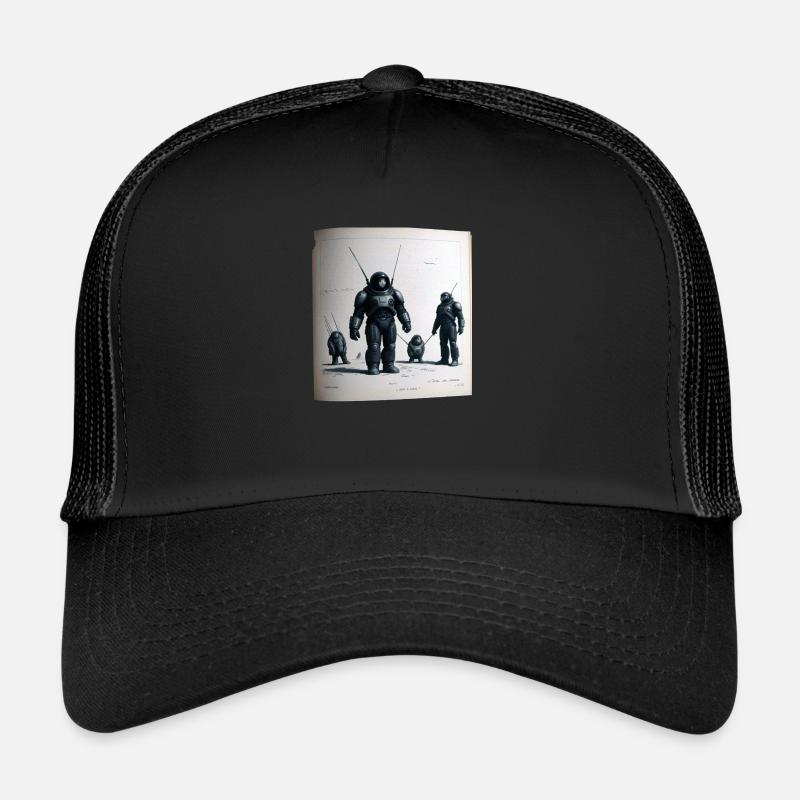 Vintage Roboter Comic Trucker Cap
