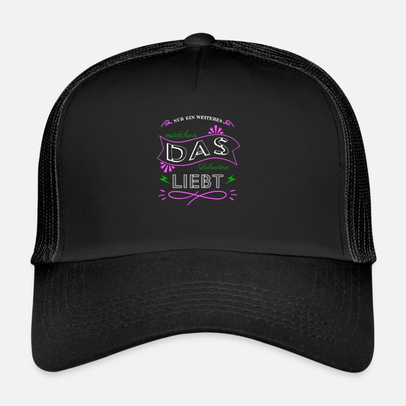 cool pudel hund lieben hundehalter geschenkidee - Trucker Cap - Schwarz/Schwarz