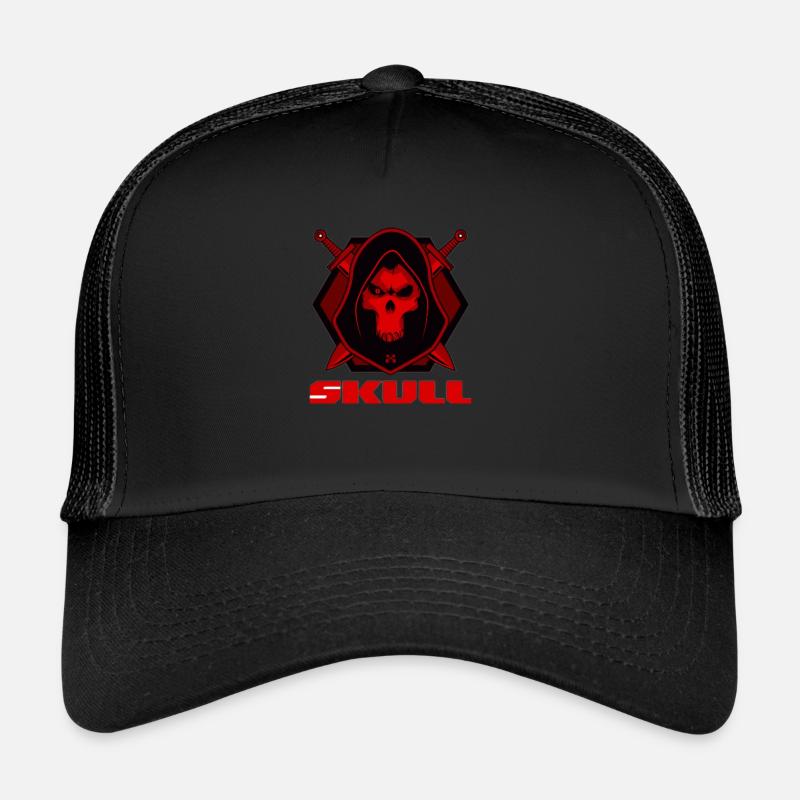 Skull Rude Awakening - Trucker Cap - black/black
