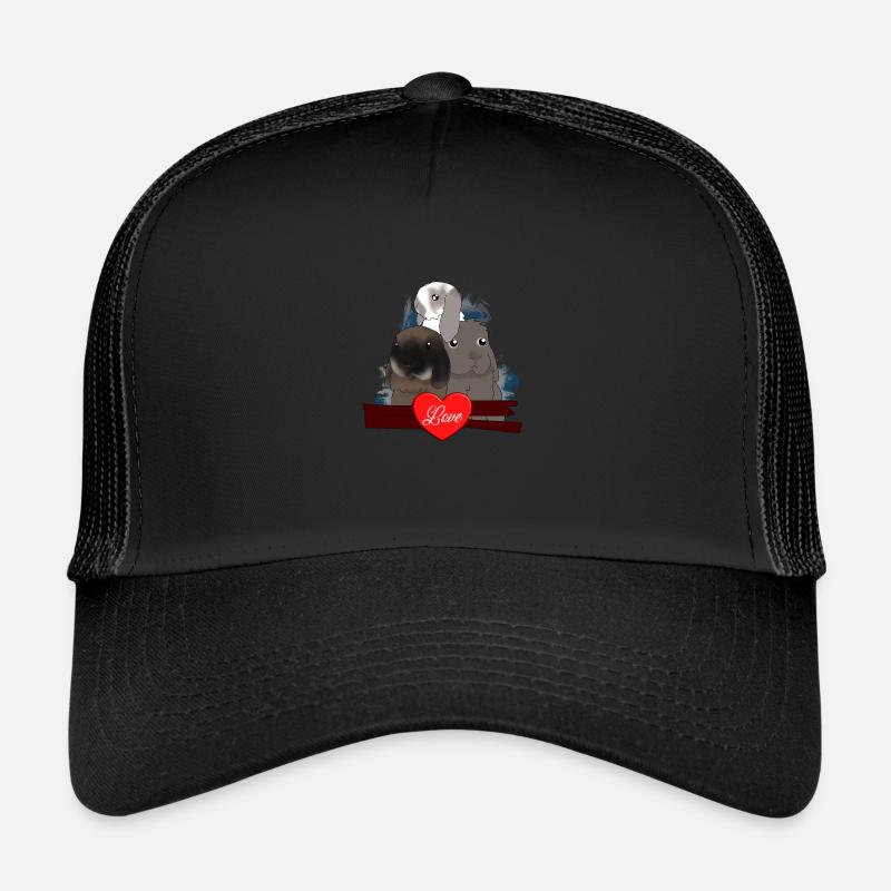 Ray Wuschel Fluffy - Casquette trucker  - noir/noir