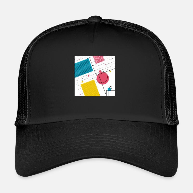 Colors shapes abstract Trucker Cap