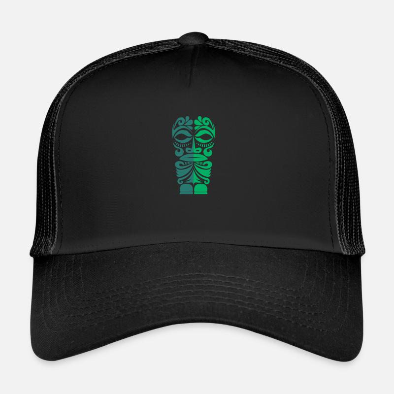 Marquesas Tiki Polynesian Tribal Tattoo Geschenk Trucker Cap