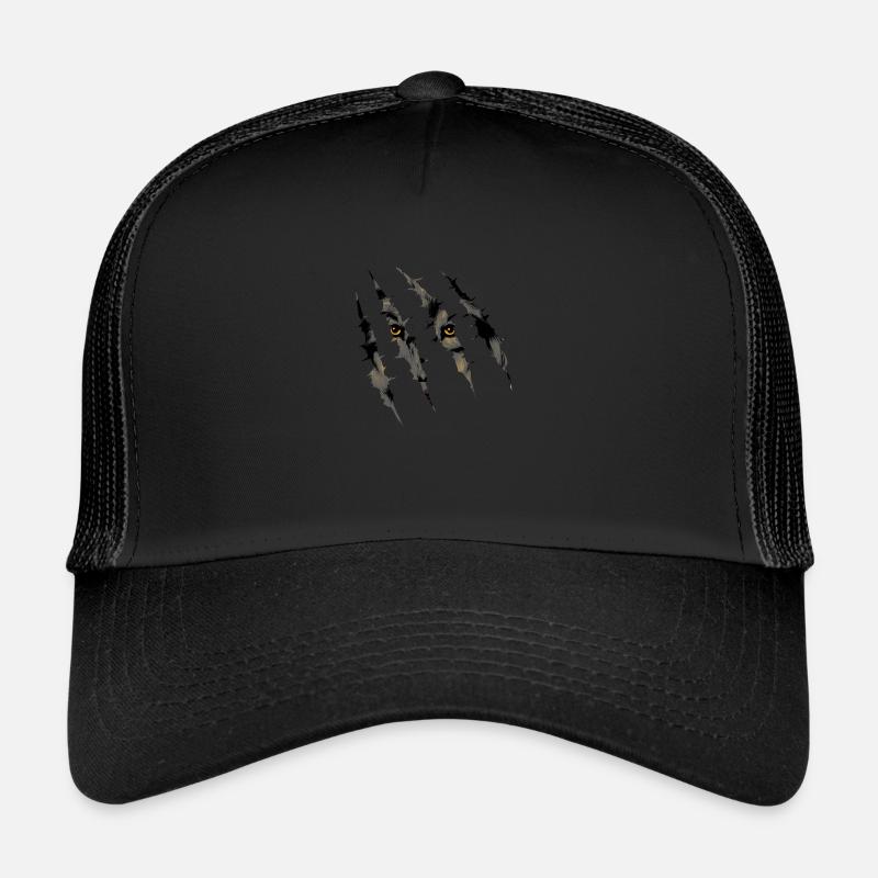 Wolf Griffe Rayures Loups forêt Casquette trucker 