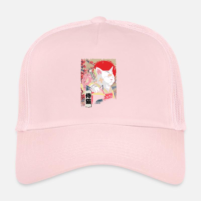 Japan Samurai Katzen Krieger Ninja Kätzchen Trucker Cap