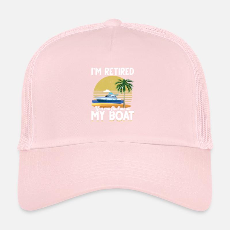 Im Ruhestand Lustiges Boot Ruhestand Trucker Cap