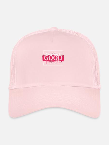 tout est bon - Casquette trucker  - rose pâle - Devant
