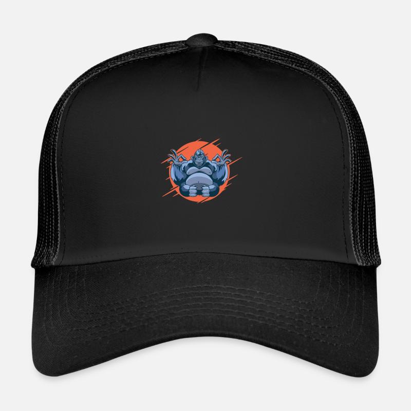 Zoo de singe de gorille de yoga Casquette trucker 