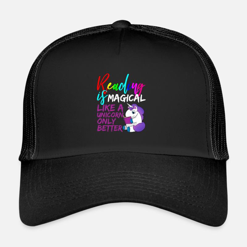 read book books gift hobby Trucker Cap