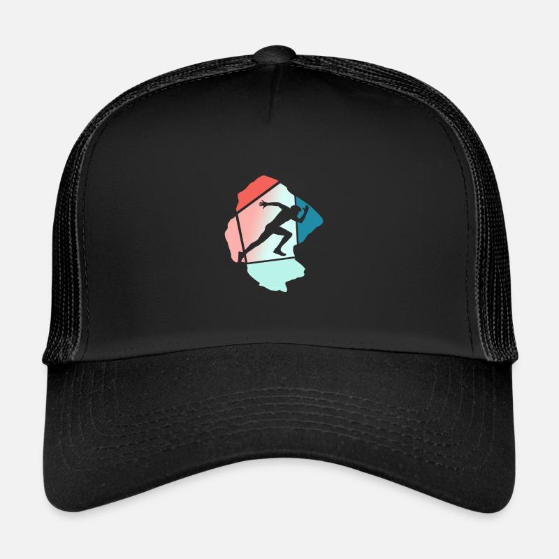Laufen Sprint Sprinten Sprinter - Trucker Cap - Schwarz/Schwarz
